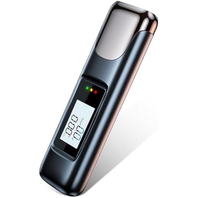 rayihni Alcohol Tester, Breathalyser Police Accurate, LCD Display, Rechargeable Per Mille Meter, Portable Breath Alcohol Tester, Mouthpieces Unnecessary for Personal and Professional - Image 2