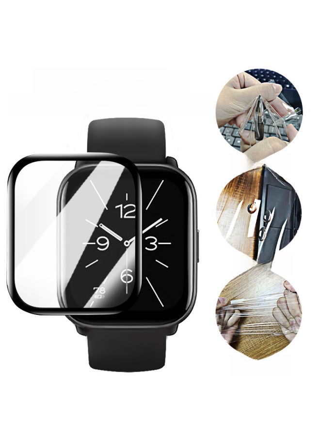 Generic - Applicable To Huami Active Watch Film PMMA Composite Hot Bending Full Screen TPU Water Coagulation Amazfit Protective Soft Film-Color:TPU Hydrogel Film (easy To Tear) Two Pieces-Size:Huami Active - Image 1