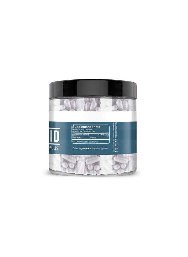 earthborn elements Malic Acid 200 Capsules Pure & Undiluted No Additives - Image 5