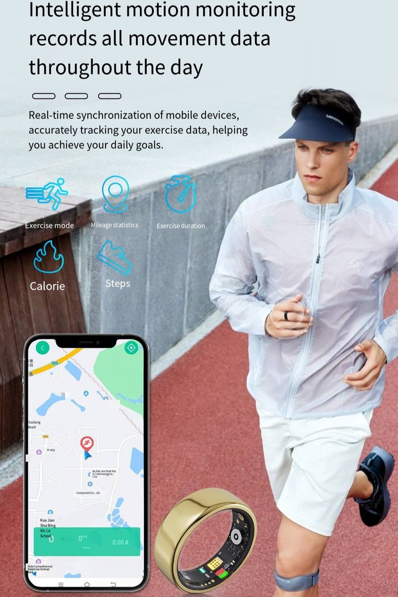 general R11M Smart Ring - Heart Rate, Oxygen Saturation, Sleep Monitoring, Exercise Counting, Waterproof, Photo-taking, Bluetooth Finger Ring - Image 3