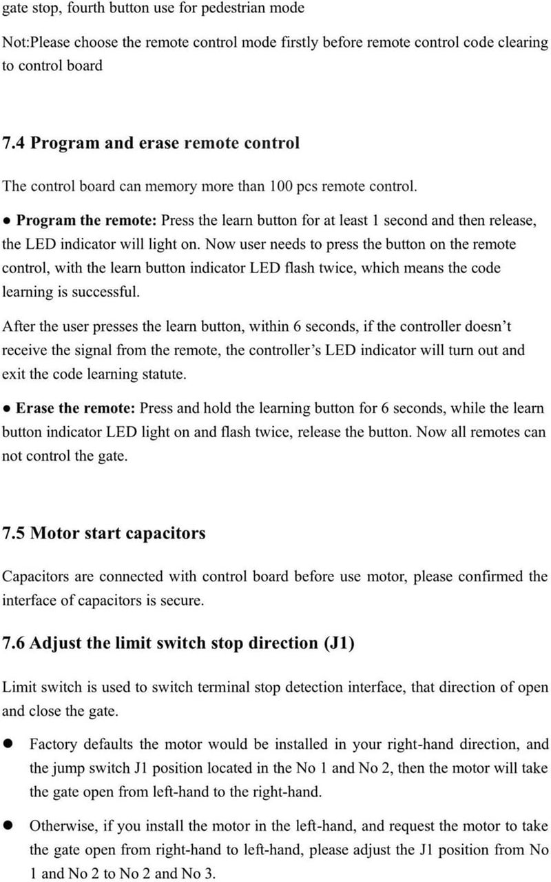 Strong Motor Control Board for Automatic Sliding Gate Featuring Rolling Code Not Theft Overload Protect Resist Intelligent - Image 4