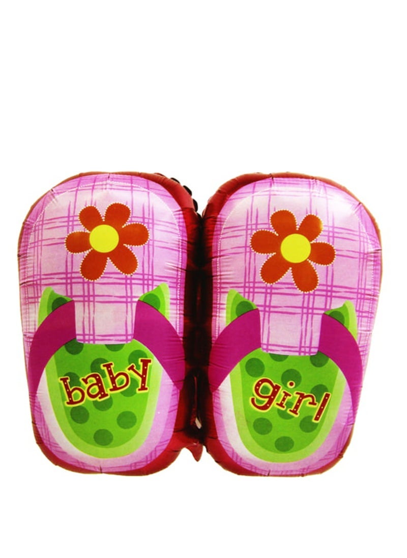 بارتي فن بالون احباط الأحذية باللون الوردي 30 "1 قطعة / بطاقة - Image 3