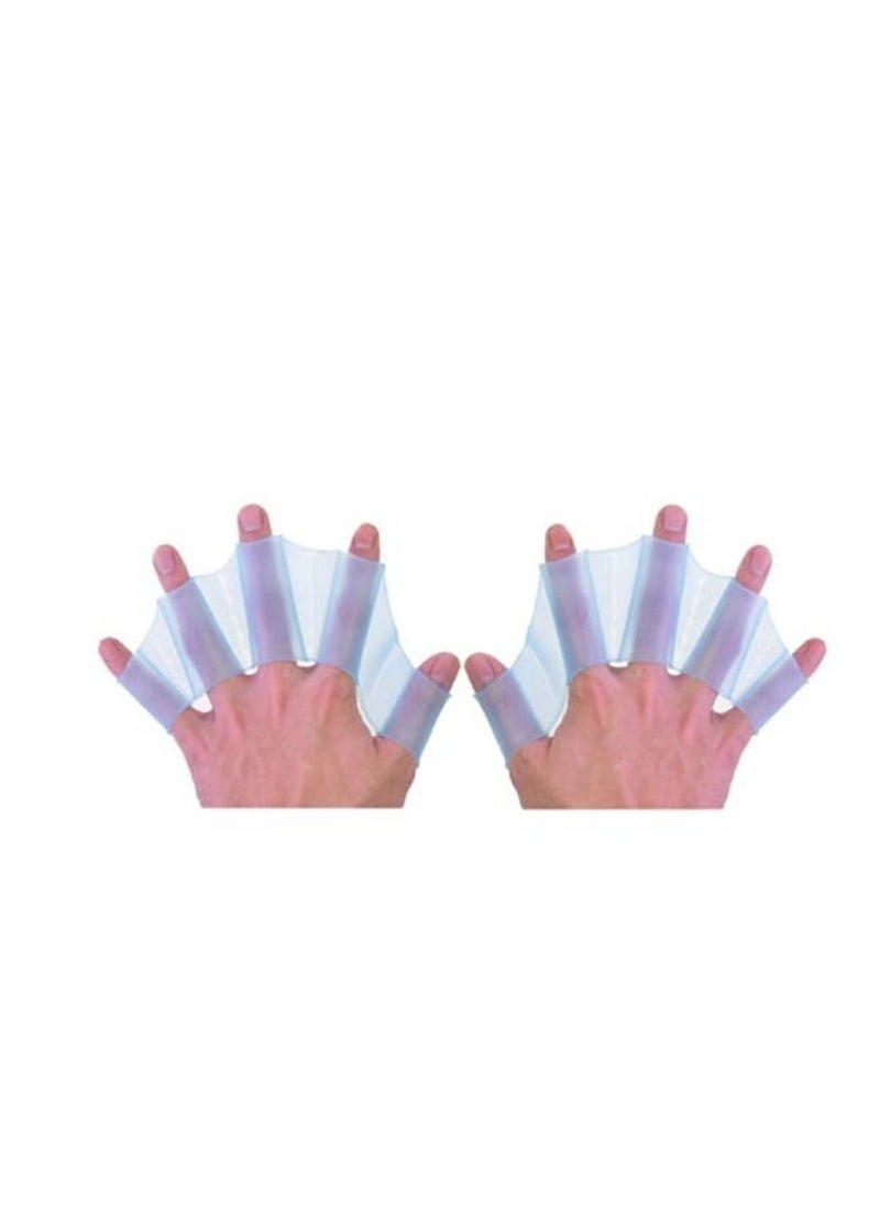 Generic Silicone Swimming Hand Webbed Silicone Swim Gear Fins Hand Webbed Flippers For Snorkeling  - Image 1