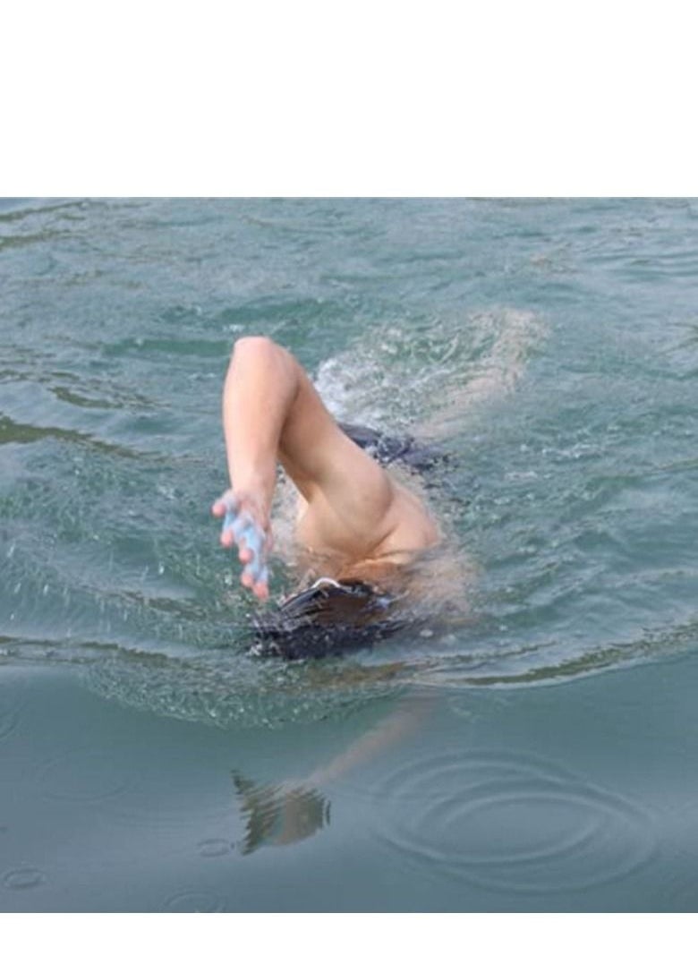 Generic Silicone Swimming Hand Webbed Silicone Swim Gear Fins Hand Webbed Flippers For Snorkeling  - Image 5