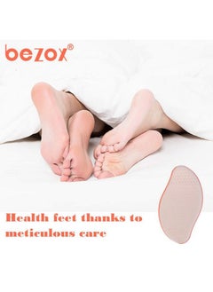BEZOX Glass Foot File Callus Remover Crystal Heel File For Wet And Dry Feet Portable Hand Sized Pedicure Tool Orange  - Image 3