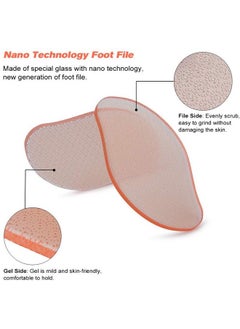 BEZOX Glass Foot File Callus Remover Crystal Heel File For Wet And Dry Feet Portable Hand Sized Pedicure Tool Orange  - Image 4
