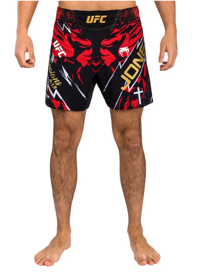 VENUM - UFC UNRIVALED BY VENUM JON JONES MENS SHORT FIT FIGHT SHORT RED - Image 1