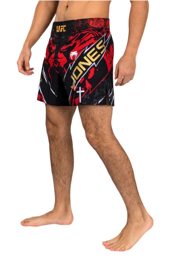 VENUM - UFC UNRIVALED BY VENUM JON JONES MENS SHORT FIT FIGHT SHORT RED - Image 1