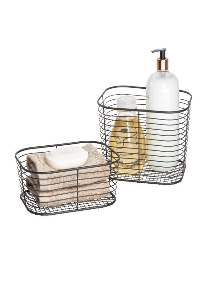 إنترديزاين سلة تخزين مستحضرات التجميل والمكياج من آي ديزاين فيينا، مناسبة للحمام، سطح الطاولة، والمكتب، طقم من قطعة واحدة - صغيرة - Image 5