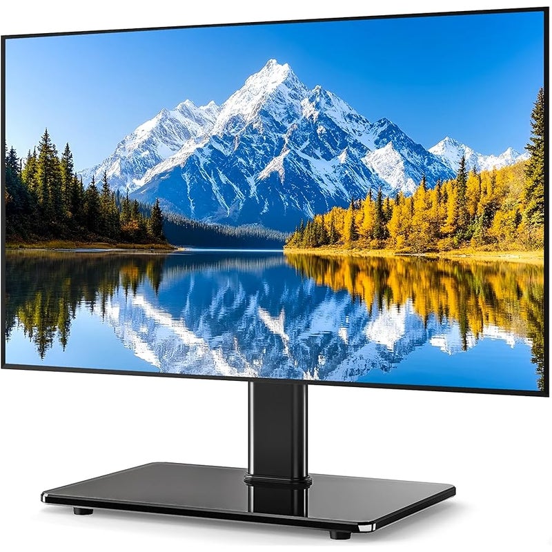 5Rcom Universal Tabletop TV Stand Base with Swivel Mount and Height Adjustable for 27 32 37 40 42 46 50 inch TVs, Weighing up to 88lbs VESA 400x400mm - Image 1
