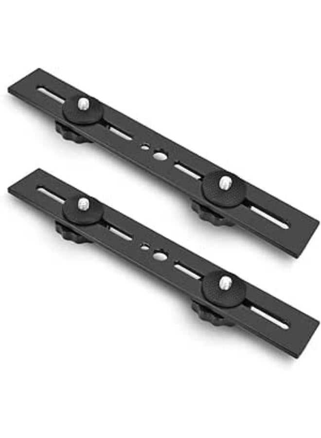 Dual Speedlite Camera Mount Tripod Bracket Flash Extension Bar (20cm) - Image 2