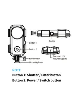Y&D Waterproof Case Housing Dive for Insta360 ONE X2 Action Camera, Up to 40m/131ft, Diving, Snorkeling, Swimming  - Image 5