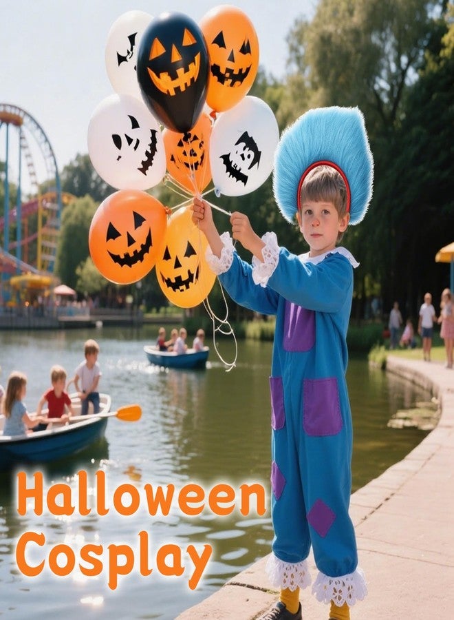 Exacoo Hhalloween Headpiece Hair Accessories For Women Blue Headband Photo Booth Props Halloween Party Decorations Custome Party Supplies Cosplay - Image 2