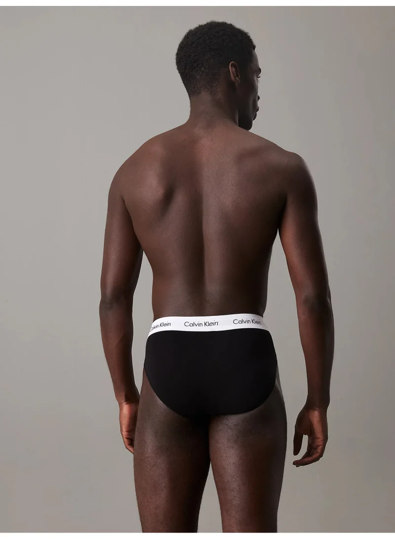 Calvin Klein Black 3 Pack Briefs - Cotton Stretch for Men | Best Price UAE