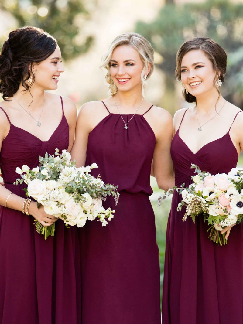 YANCHUN Bridesmaid Gifts for Bridal Party Gifts Bridesmaids Proposal Necklaces for 2/4/6/8 Party Favors Bridesmaid Dress Jewelry Set - Image 3