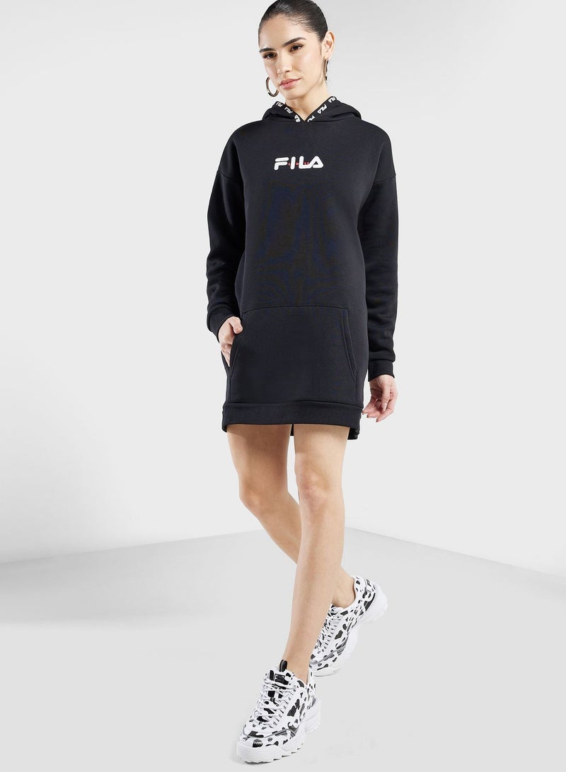 FILA Hooded Sweatshirt Dress  - Image 4