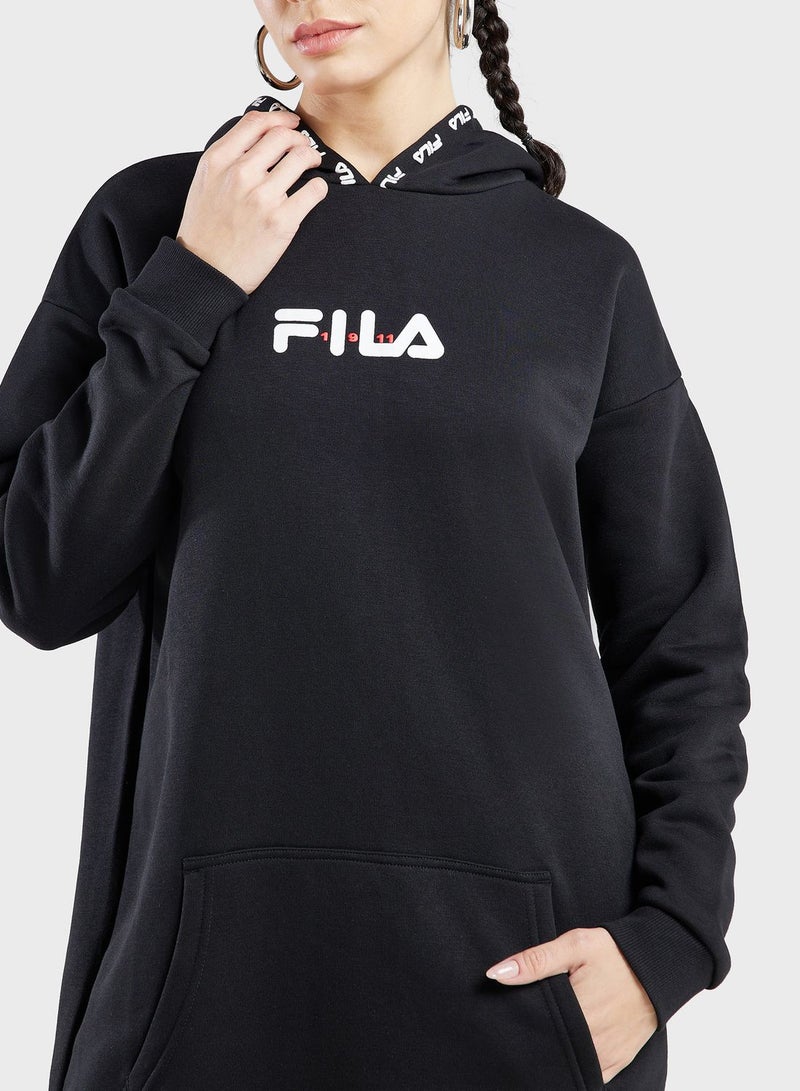 FILA Hooded Sweatshirt Dress  - Image 3