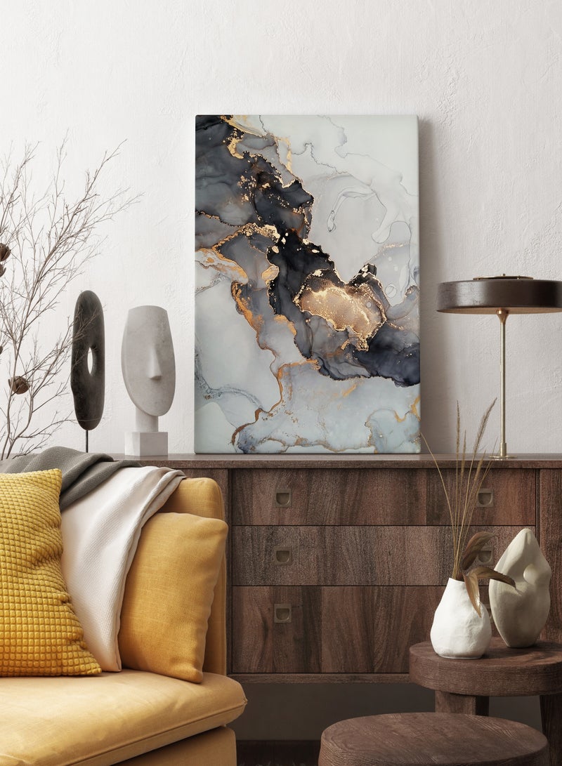 مودكلاس لوحة كانفس مطبوعة ثلاثية الأبعاد -تصميم تجريدي - Image 1