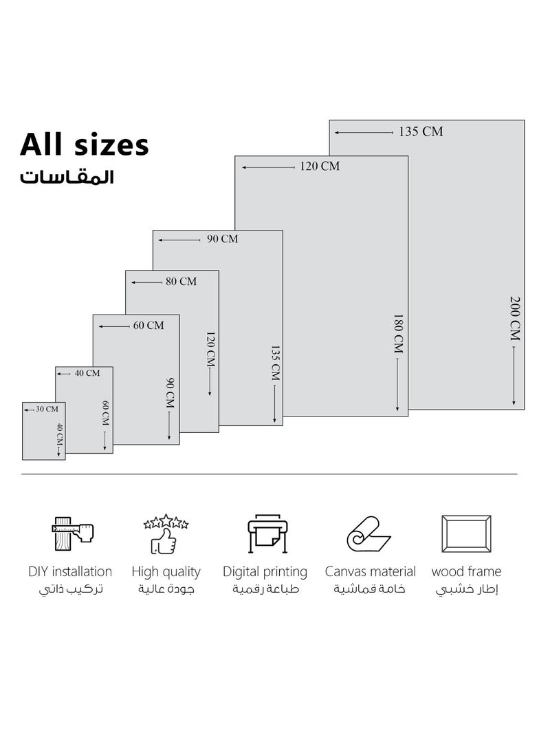 مودكلاس لوحة كانفس مطبوعة ثلاثية الأبعاد -تصميم تجريدي - Image 3