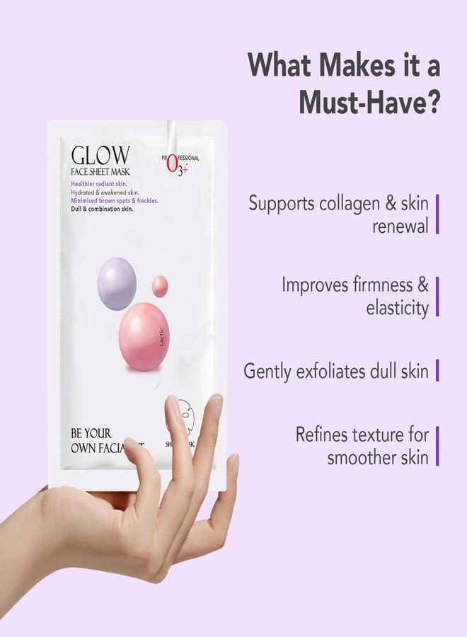 O3+ Facialist Glow Face Sheet Mask 30g for Men & Women | Hydrates and Awakens Skin, Minimizes Brown Spots and Freckles - Image 4
