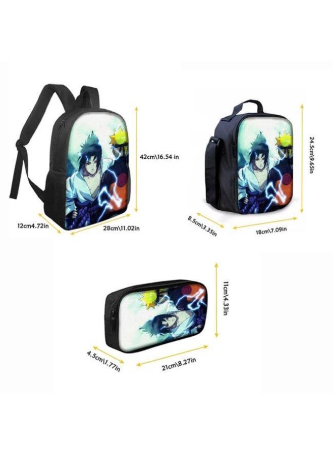 عام حقيبة ظهر مطبوعة بالرسوم المتحركة + حقيبة يد + مجموعة حقيبة قلم، مجموعة حقيبة عملية من ثلاث قطع (يتوفر الطلاب والأطفال والأصدقاء وتسلق الجبال وما إلى ذلك) - 47 - Image 3