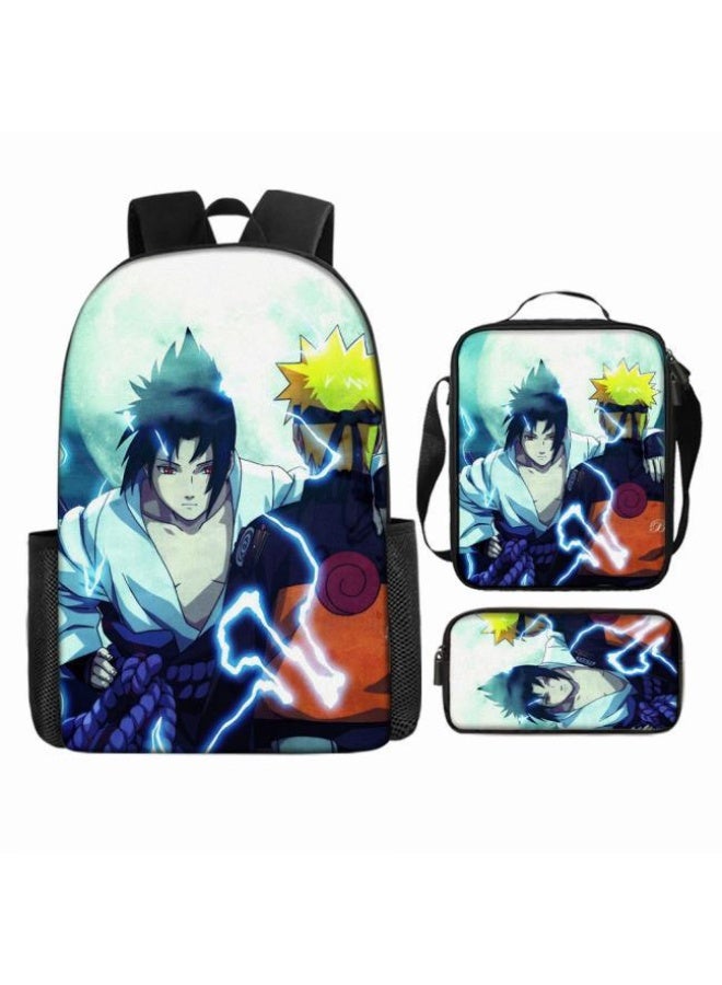 عام حقيبة ظهر مطبوعة بالرسوم المتحركة + حقيبة يد + مجموعة حقيبة قلم، مجموعة حقيبة عملية من ثلاث قطع (يتوفر الطلاب والأطفال والأصدقاء وتسلق الجبال وما إلى ذلك) - 47 - Image 2