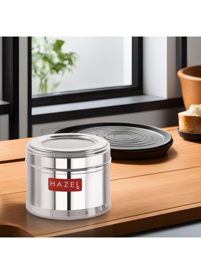 HAZEL Masala Box for Kitchen with Airtight Lid | Stainless Steel Top See Through Storage Containers for Kitchen Air tight, 450 ML - Image 2