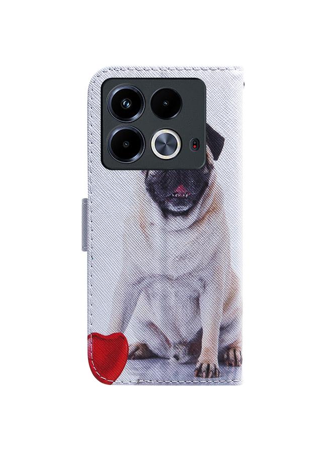 Zaboon Case For Infinix Note 40 4G Coloured Drawing Flip Leather Phone Case - Image 4