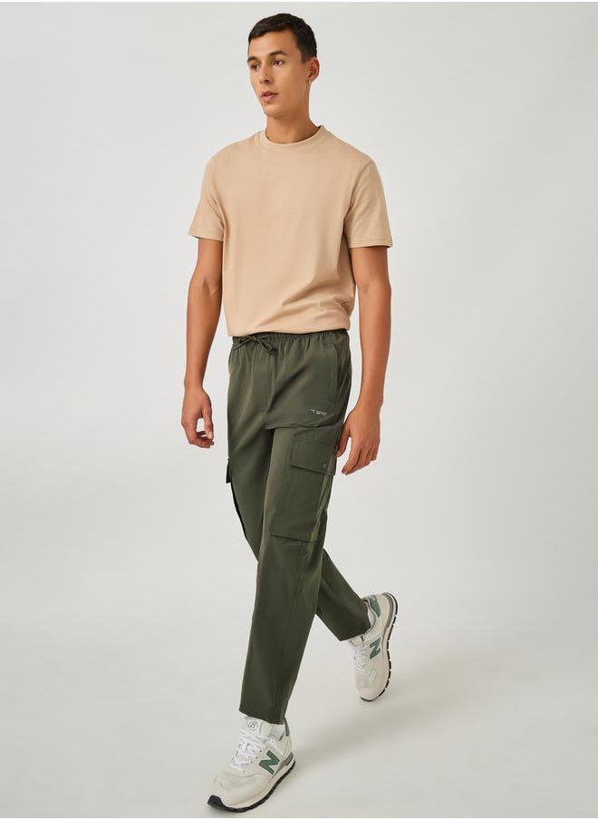 Fort Collins Solid Drawstring Waist Straight Leg Cargo Pants  - Image 2