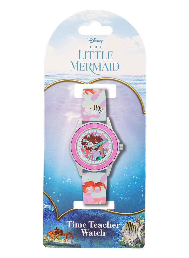 Disney Disney The Little Mermaid Silicone Strap Time Teacher Girls Watch - LMM9002  - Image 4