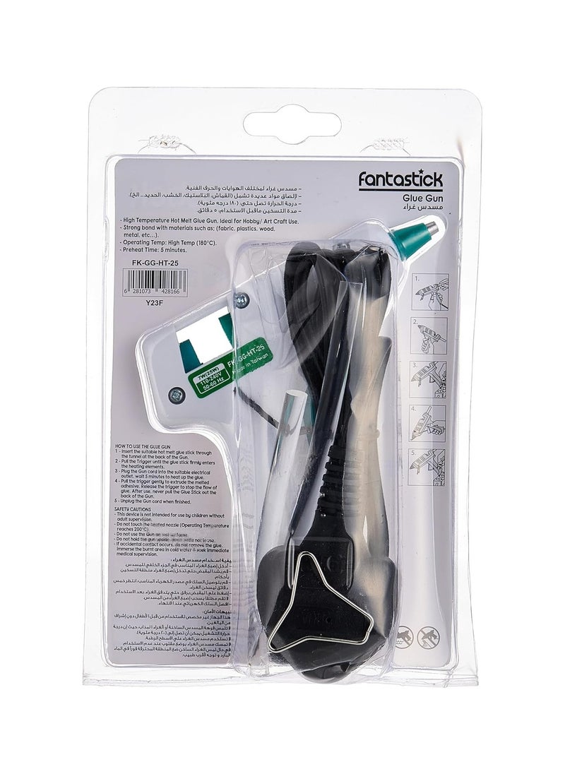 Fantastick - Standard Glue Gun For Thin Glue Sticks 25 Watts Power With A Pack of Glue Sticks 500gm Content - Image 1