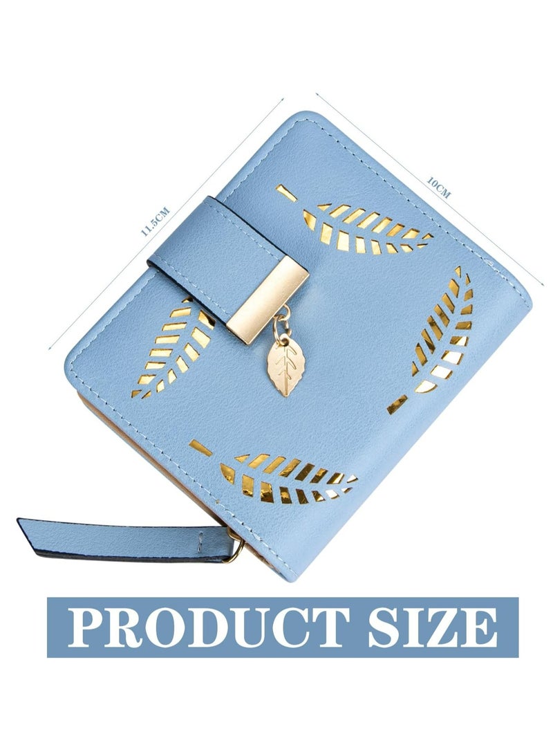 أوزيغالور حقيبة برس للسيدات محفظة للعملات الورقية حقيبة نقود صممت للنساء حاملة لبطاقات الائتمان (الزرقاء) - Image 2