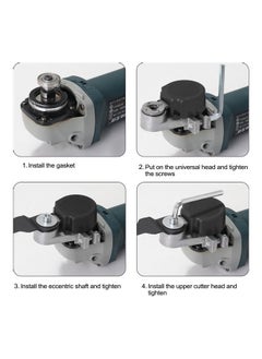 NIBEMINENT Angle Grinder Refit Accessory Set Black/Silver  - Image 5