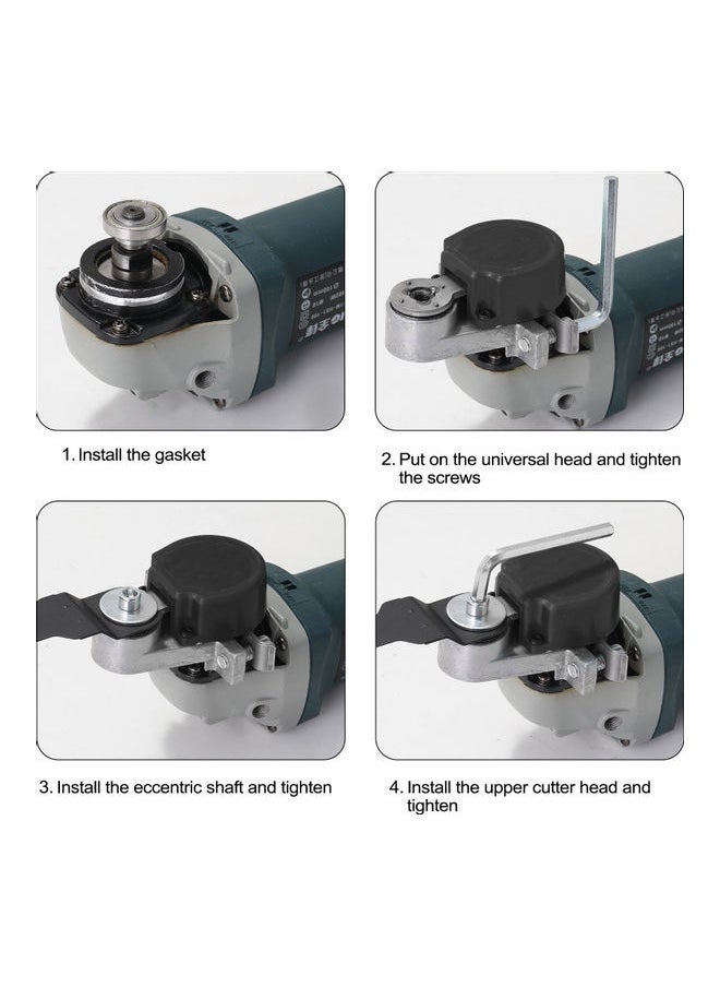 NIBEMINENT Angle Grinder Refit Accessory Set Black/Silver  - Image 5