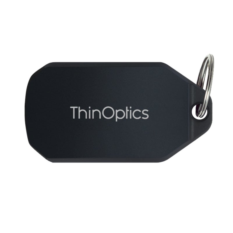ThinOptics Keychain Rectangular Eyeglass Cases, Black, 44mm - Image 5