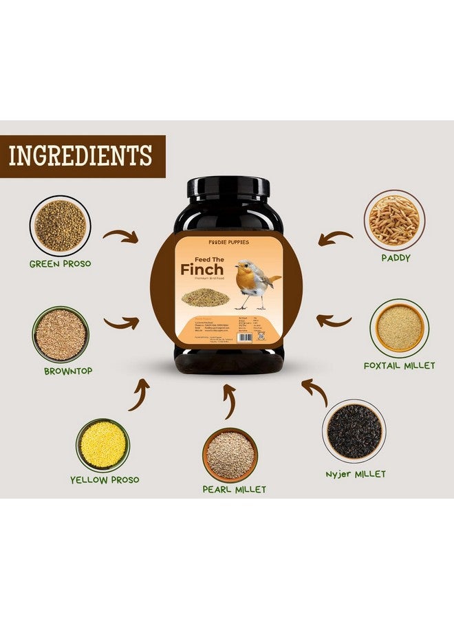 طعام الطيور للعصافير والحمام وجميع الطيور البرية - 1 كجم | مزيج بذور طبيعي وصحي ممتاز، بروسو أصفر، لؤلؤي، نيجر، ذيل الثعلب، ذيل الثعلب الذهبي، بني اللون - Image 4