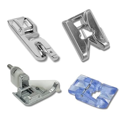 Zenith Pico, Blind Hem, Round Bead and Fringe Foot Set of 4 Snap-On Foot for All Automatic Sewing Machines (Singer/Usha/Brother) This Product is Compatible with All Brand and Non Brand - Image 1
