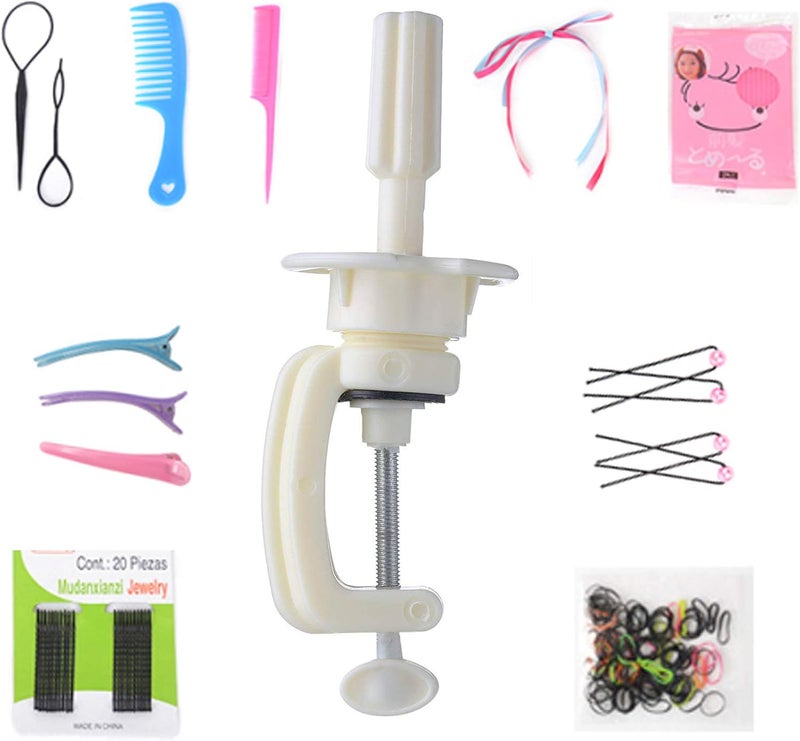 Perfehair PERFEHAIR Mannequin Head Stand Desk Table Clamp Tripod Holder Styrofoam Wig Head Holder