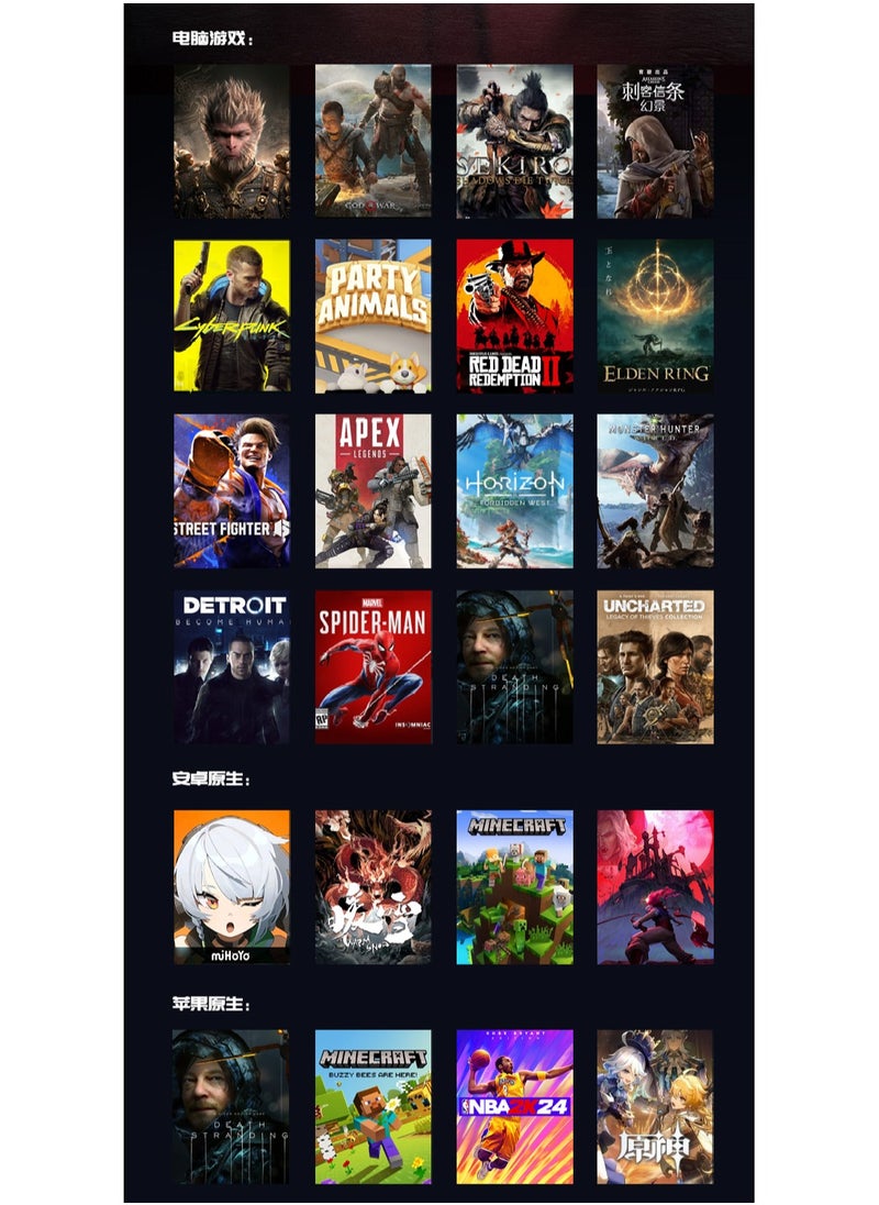 General - وحدة التحكم اللاسلكية الاحترافية GameSir Cyclone 2 لجهاز الكمبيوتر / ستيم / سويتش / أندرويد / آي أو إس مع مصباح RGB وصوت لاسلكي زناد خطي ومفتاح زناد صغير جيروسكوب بستة محاور برج شحن من سبائك الألومنيوم أسود - Image 1