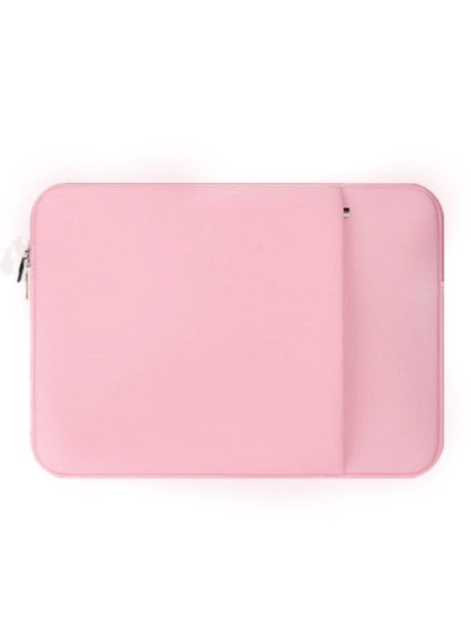 Thickened Foam 13 14 15 Inch Laptop Protective Case Diving Material Notebook Zipper Computer Inner Sleeve Bag-Color:Upgraded Pink-Dimensions:15.6 Inch