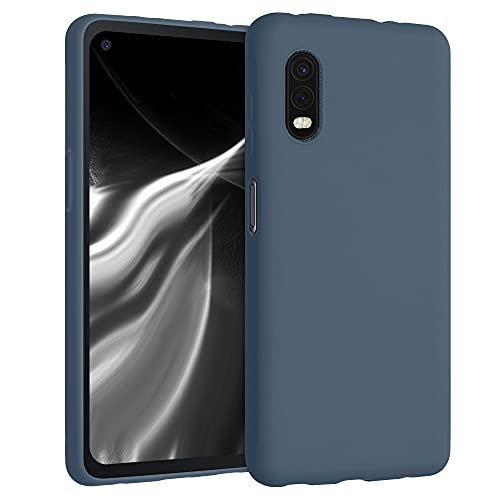 kwmobile Case Compatible with Samsung Galaxy Xcover Pro Case - Soft Slim Protective TPU Silicone Cover - Dark Slate - Image 1