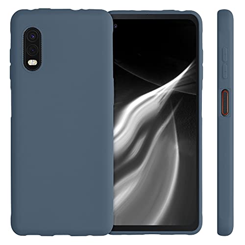 kwmobile Case Compatible with Samsung Galaxy Xcover Pro Case - Soft Slim Protective TPU Silicone Cover - Dark Slate - Image 5