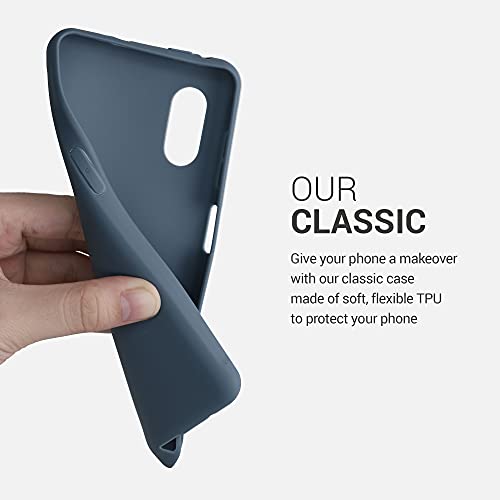 kwmobile Case Compatible with Samsung Galaxy Xcover Pro Case - Soft Slim Protective TPU Silicone Cover - Dark Slate - Image 3