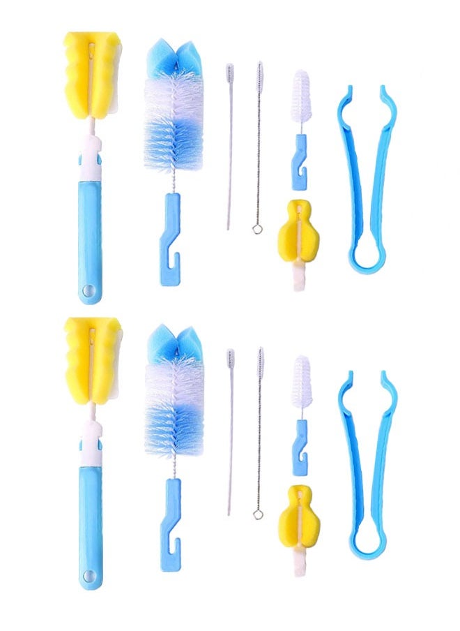 ZCM-HAPPY - 14-Piece Bottle Cleaning Sponge Brush Set – Versatile Brushes for Baby Bottles, Pacifiers, Sports Bottles, Vases & Glassware – Effective & Gentle Cleaning Solution for Baby Feeding Accessories - Image 1