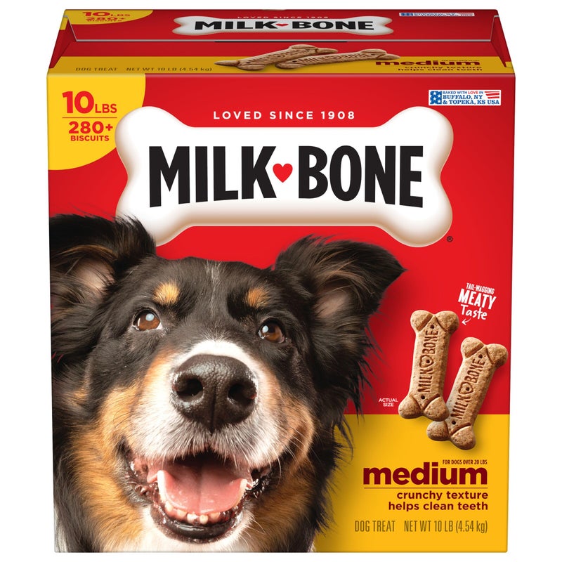Milk-Bone Original Dog Treats Biscuits for Medium Dogs, 10 Pound - Image 1