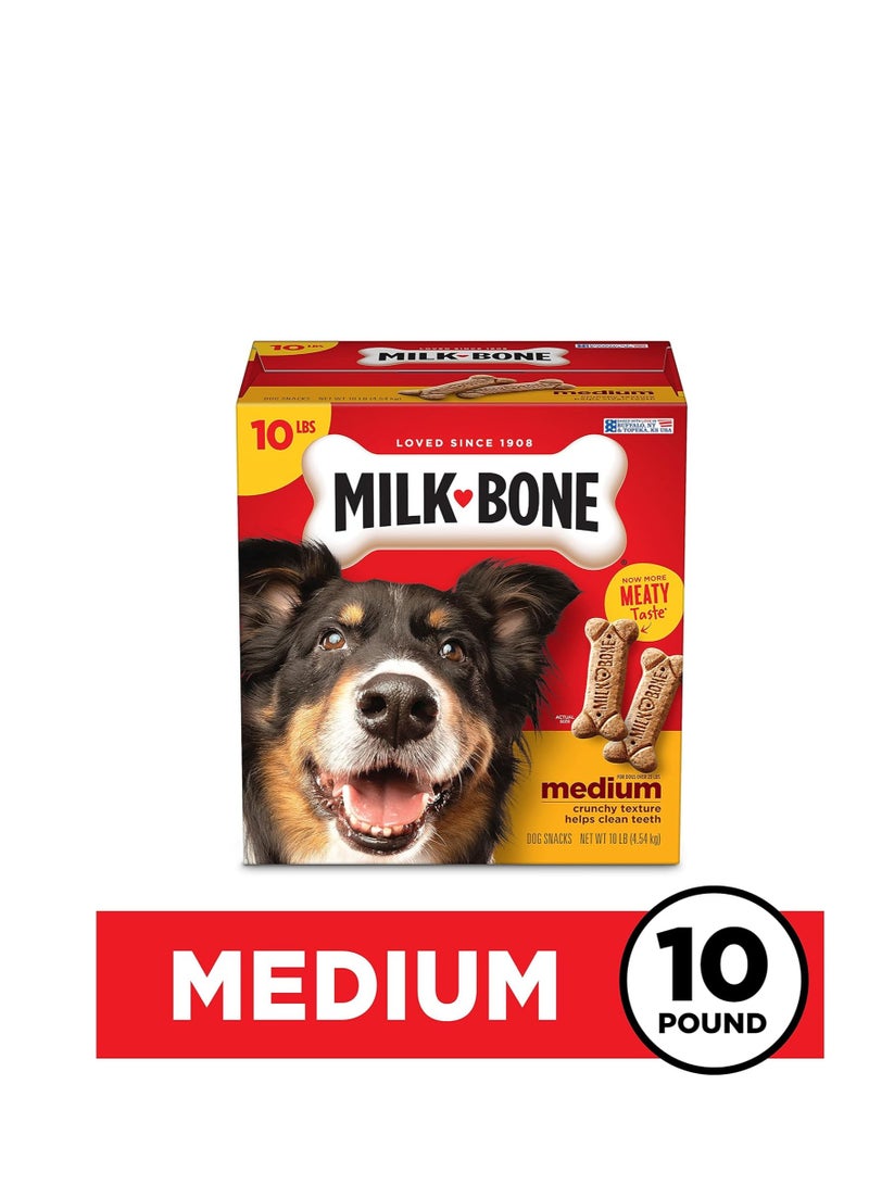 MILK-BONE Milk-Bone Original Dog Treats for Medium Dogs, 10 Pound, Crunchy Biscuit Helps Clean Teeth  - Image 2