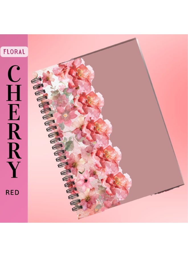 5 دفاتر ملاحظات مزخرفة بالزهور بأنواع مختلفة | تصميم أنيق | ورق فاخر للاستخدام المكتبي والشخصي | الإمارات العربية المتحدة. - Image 2