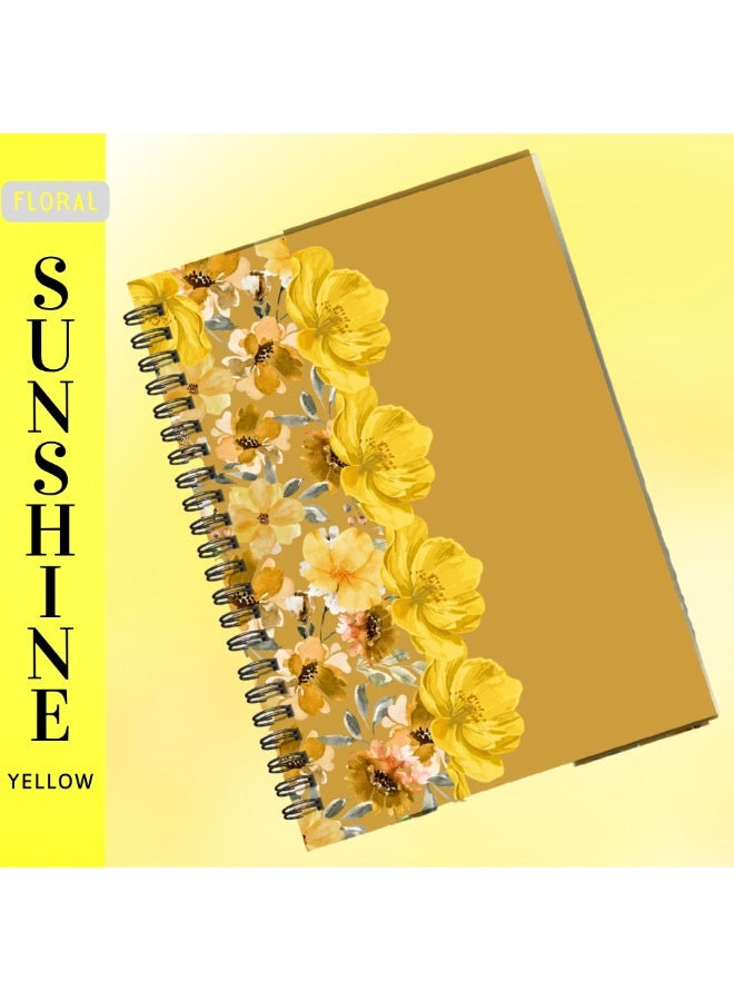 5 دفاتر ملاحظات مزخرفة بالزهور بأنواع مختلفة | تصميم أنيق | ورق فاخر للاستخدام المكتبي والشخصي | الإمارات العربية المتحدة. - Image 3