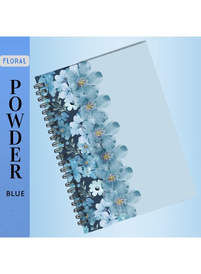 5 دفاتر ملاحظات مزخرفة بالزهور بأنواع مختلفة | تصميم أنيق | ورق فاخر للاستخدام المكتبي والشخصي | الإمارات العربية المتحدة. - Image 4