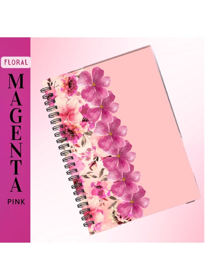 5 دفاتر ملاحظات مزخرفة بالزهور بأنواع مختلفة | تصميم أنيق | ورق فاخر للاستخدام المكتبي والشخصي | الإمارات العربية المتحدة. - Image 5